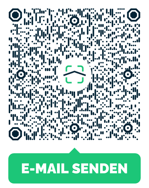 Beispiel einer E-Mail mit einem QR Code