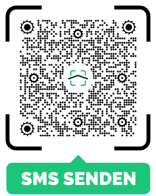 Beispiel einer SMS mit einem QR Code