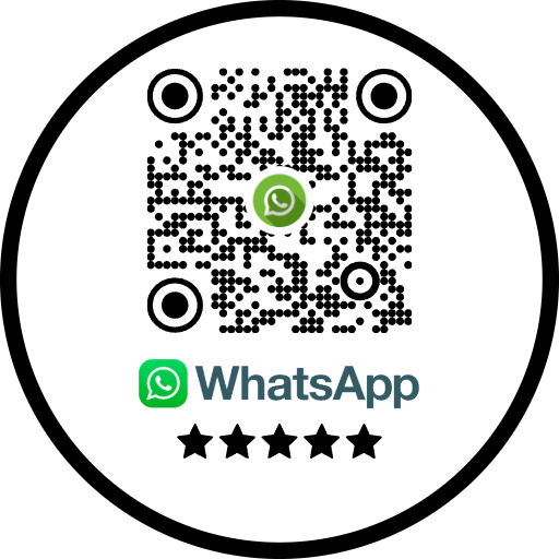 Beispiel einer WhatsApp Nachricht mit einem QR Code